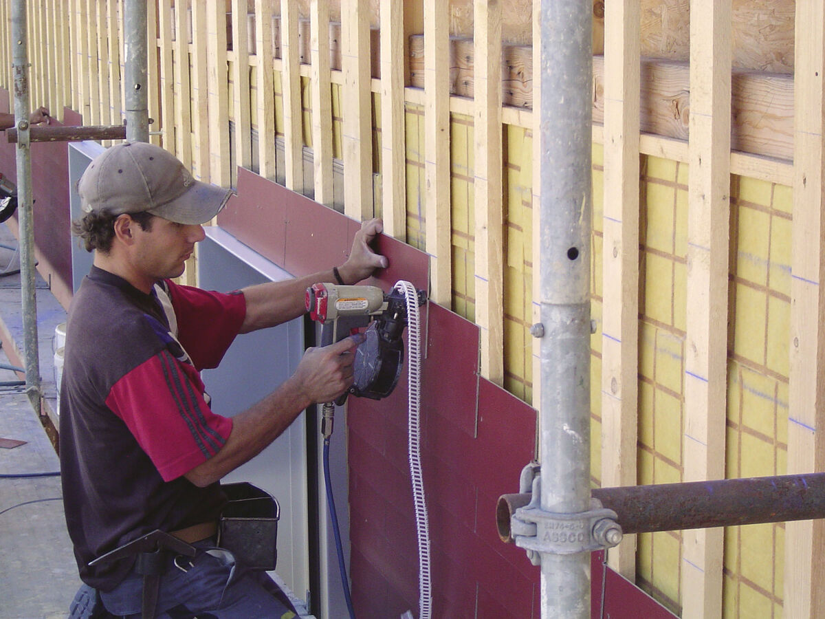 Unsere Fassadenbauer im Einsatz!