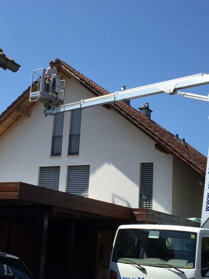 Arbeiten auf Hebebühne