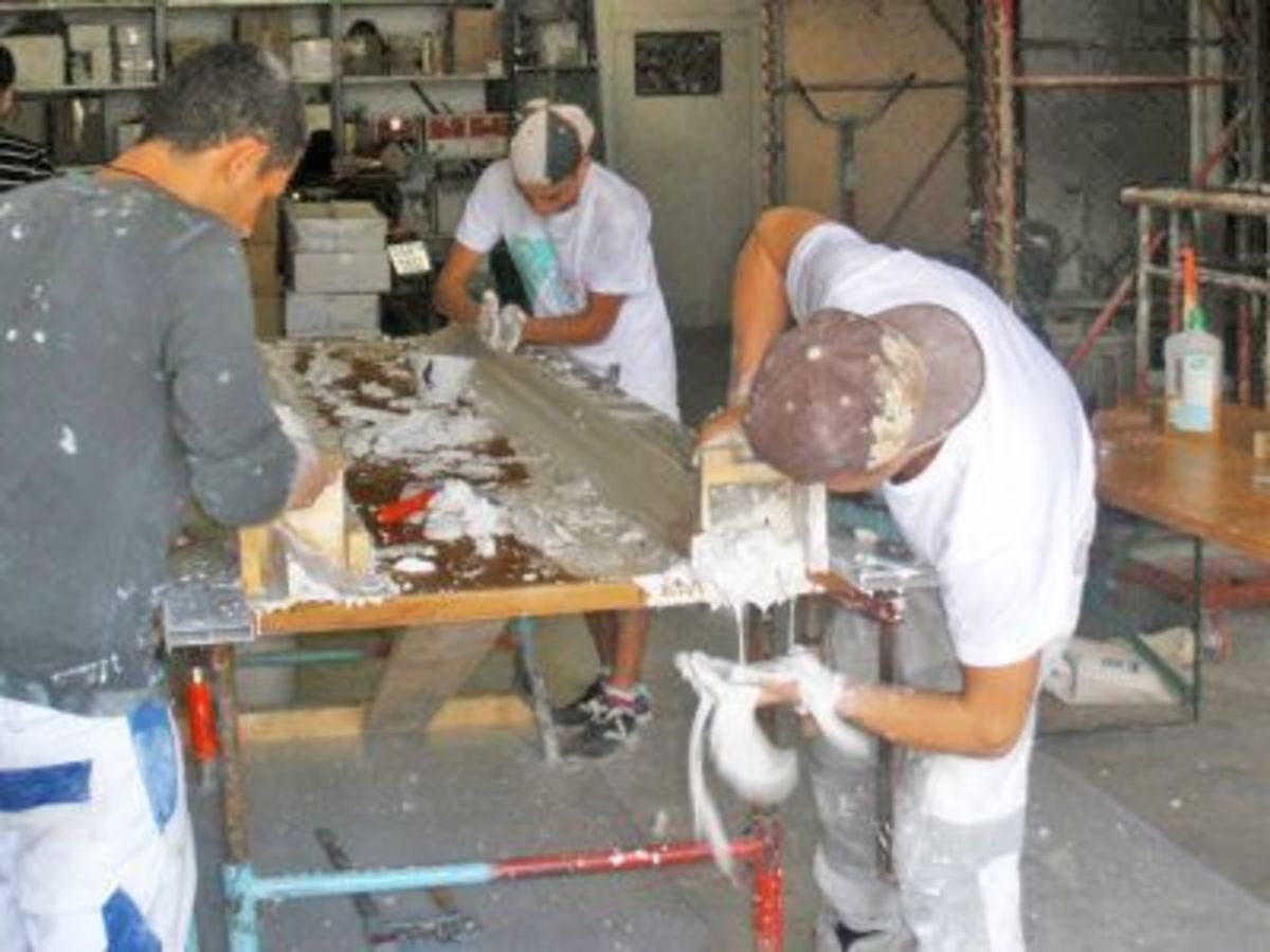 Unsere Lernenden bei der Arbeit